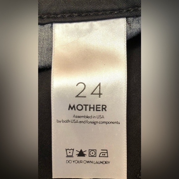 Mother The Dropout Cuff Short Island Fever Black Size 24 - Picture 8 of 16